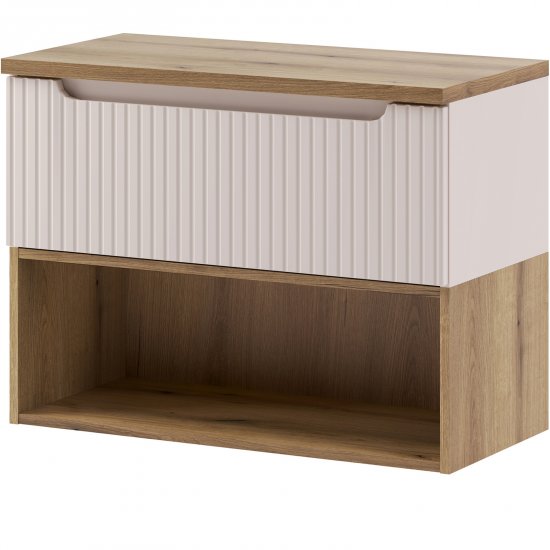 COMAD Zestaw mebli NOVA CASHMERE szafka z blatem NOVA OAK 80 cm, regał COAST EVOKE 80 cm