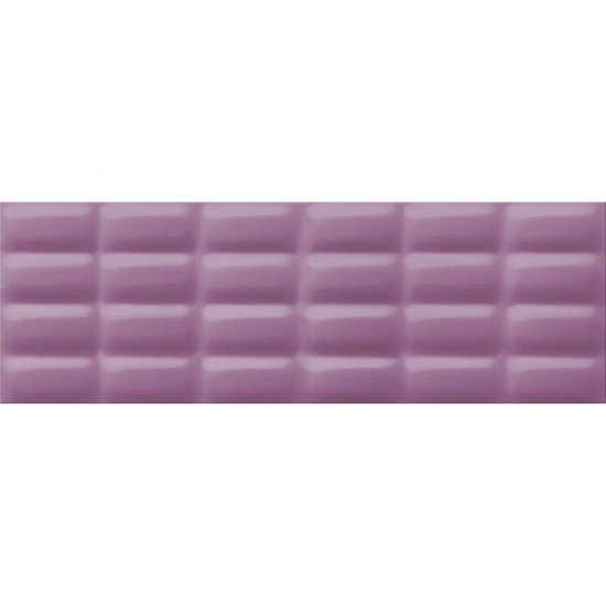 Płytka ścienna VIVID COLOURS violet pillow structure glossy 25x75 gat. I