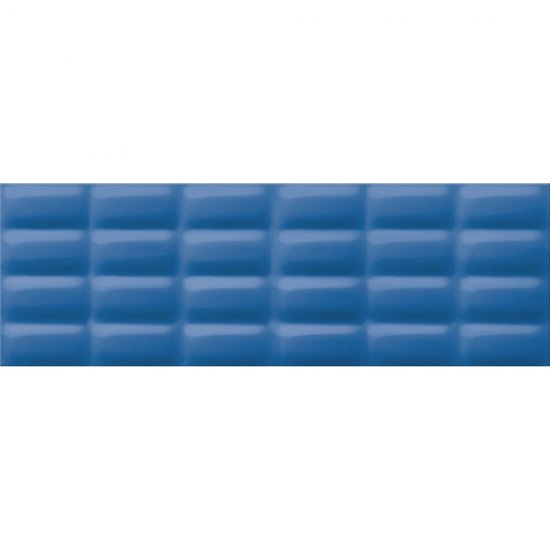 Płytka ścienna VIVID COLOURS blue pillow structure glossy 25x75 gat. I