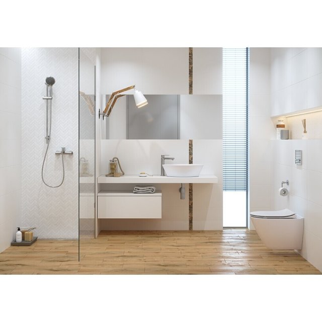 Płytka ścienna FLORAL LANDSCAPE white mat 29,8x59,8 gat. I Cersanit