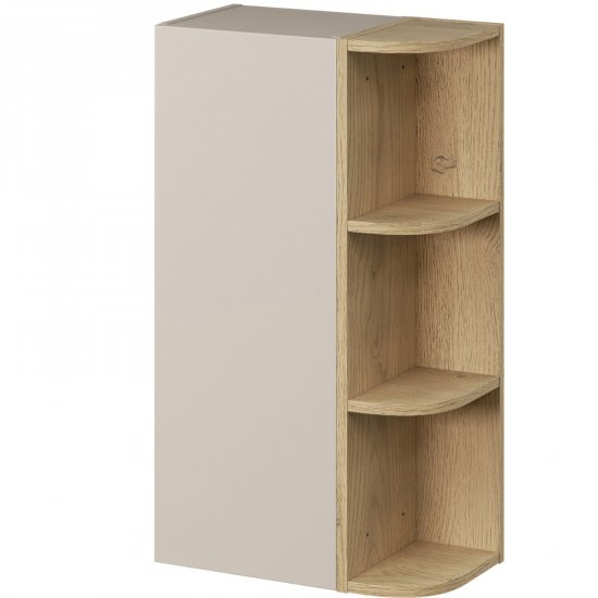 COMAD Szafka łazienkowa wisząca DALIA CASHMERE 30 cm, regał CREMONA 15 cm