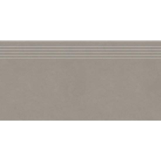 Gres zdobiony stopnica OPTIMUM grey mat 29,8x59,8 gat. I