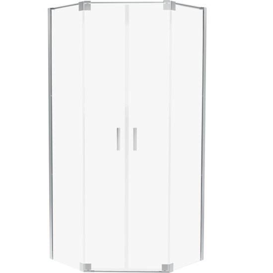 Kabina prysznicowa pięciokątna ALLURIA 2D 90x90x200 chrom TER-0235