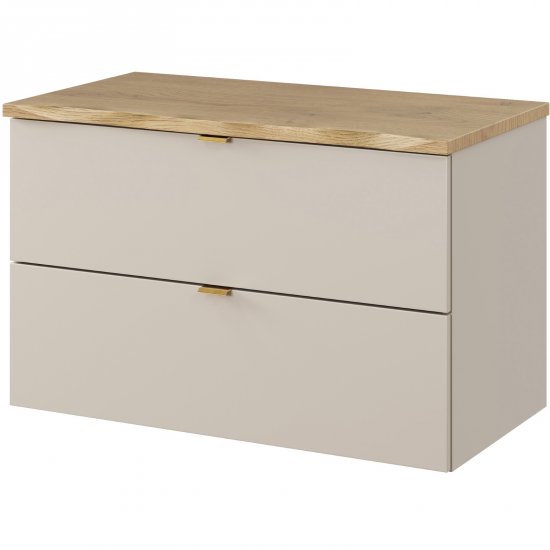 COMAD Szafka podumywalkowa DALIA CASHMERE z blatem NATURE CREMONA 80 cm