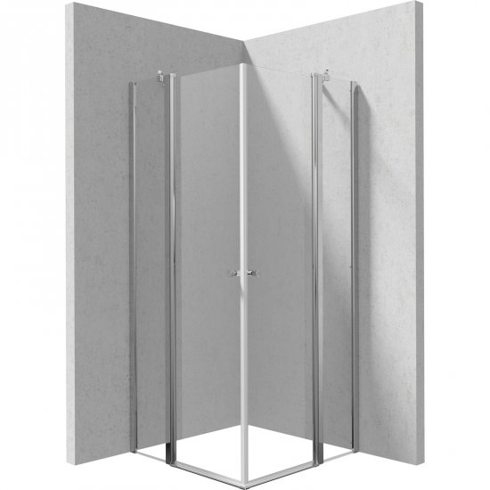 DEANTE Kabina prysznicowa kwadratowa KERRIA PLUS 90x90 cm chrom KKN0U09U09