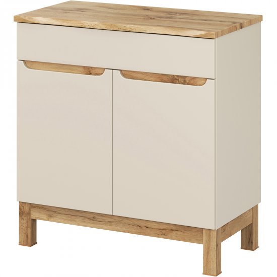 COMAD Szafka podumywalkowa BALI CASHMERE z blatem NATURE WOTAN 80 cm