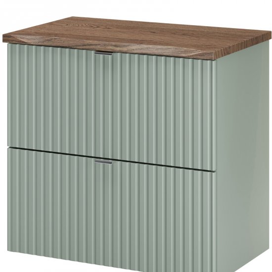 COMAD Szafka podumywalkowa LINE REED GREEN z blatem NATURE CASELLA 60 cm