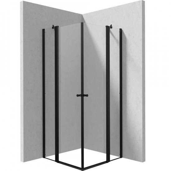 DEANTE Kabina prysznicowa kwadratowa KERRIA PLUS 80x80 cm nero KKNNU08U08