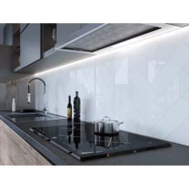 Płytka ścienna The Wall white satin mat 10x30 Golden Tile gat. I