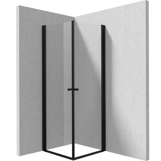DEANTE Kabina prysznicowa kwadratowa KERRIA PLUS 90x90 cm nero KKNNW09W09