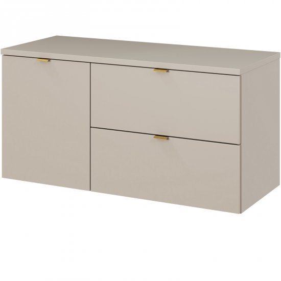 COMAD Zestaw mebli DALIA CASHMERE szafka podblatowa, szafka z koszem, blat 100 cm