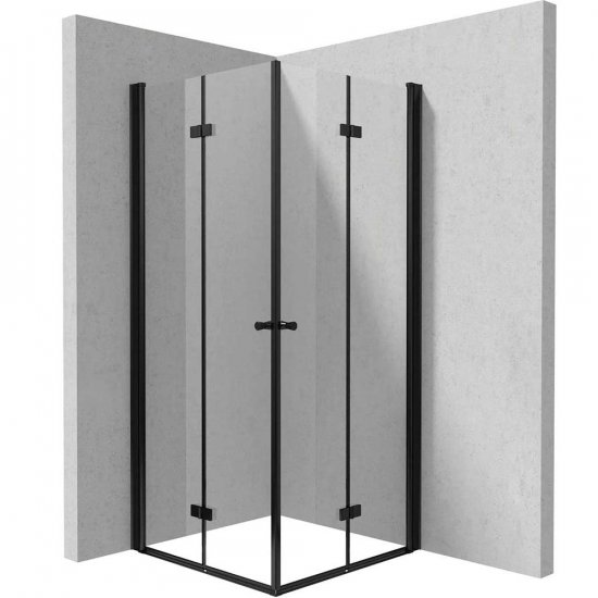 DEANTE Kabina prysznicowa kwadratowa KERRIA PLUS 80x80 cm nero KKNNX08X08