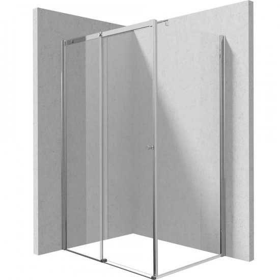 DEANTE Kabina prysznicowa prostokątna KERRIA PLUS 100x90 cm chrom KKN0P10S09