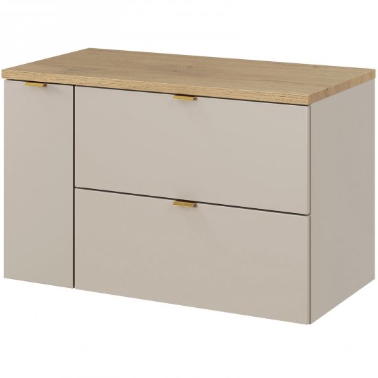 COMAD Zestaw mebli DALIA CASHMERE 2 szafki z blatem CREMONA 80 cm