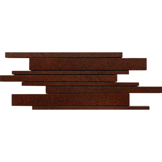 Gres zdobiony mozaika KANDO brown paski mat 14,7x41 gat. I