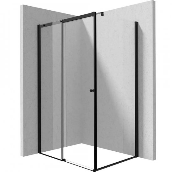 DEANTE Kabina prysznicowa prostokątna KERRIA PLUS 100x80 cm nero KKNNP10S08