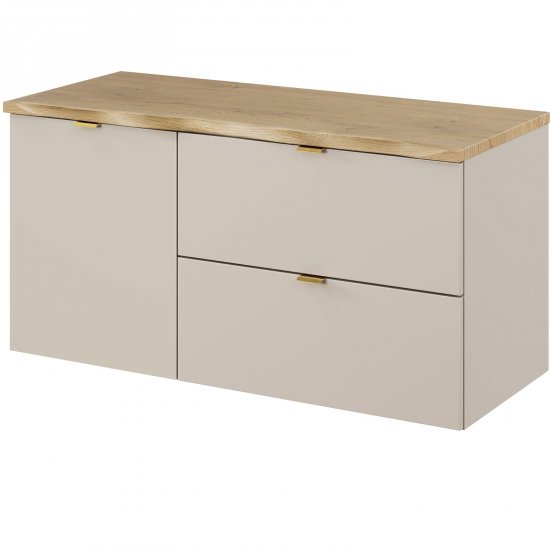 COMAD Zestaw mebli DALIA CASHMERE szafka 60 cm, blat CREMONA 100 cm, szafka z koszem 40 cm