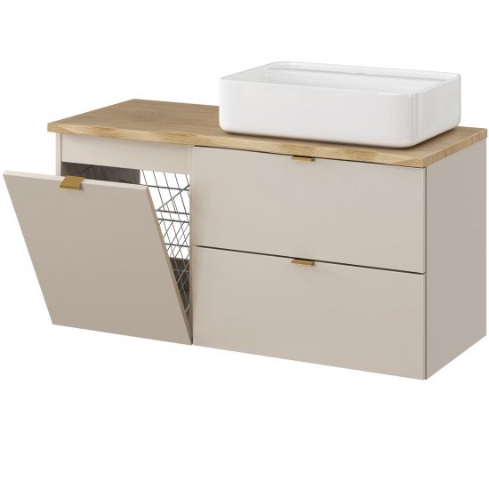 COMAD Zestaw mebli DALIA CASHMERE szafka 80 cm, blat CREMONA 120 cm, 2 szafki 20 cm