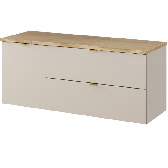 COMAD Zestaw mebli DALIA CASHMERE szafka 80 cm, blat CREMONA 120 cm, szafka z koszem 40 cm