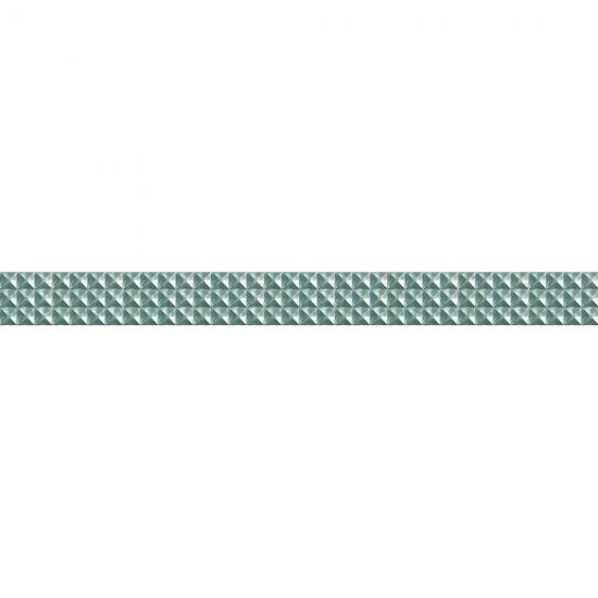 Płytka ścienna listwa JAZZ turquoise geo mat 5,4x59,3 gat. I