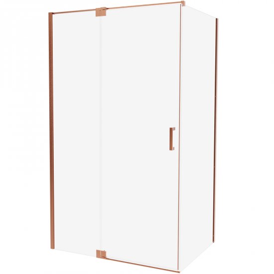 Kabina prysznicowa prostokątna ALLURIA 1D COPPER BRUSHED 100x80x200 TER-0166