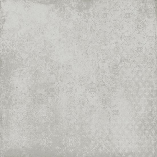 Gres szkliwiony Cersanit CEMENT STAMP white carpet mat 59,8x59,8 #234 gat. I