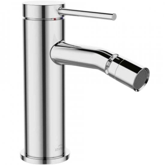 INVENA Bateria bidetowa stojąca KALITEA z korkiem click-clack chrom BB-72-001-V