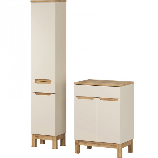 COMAD Zestaw mebli BALI CASHMERE szafka z blatem WOTAN 60 cm, słupek 35 cm