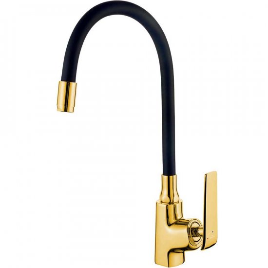 INVENA Bateria kuchenna stojąca LIGARIA z systemem Eco Start złoty/czarny BZ-39-009-L