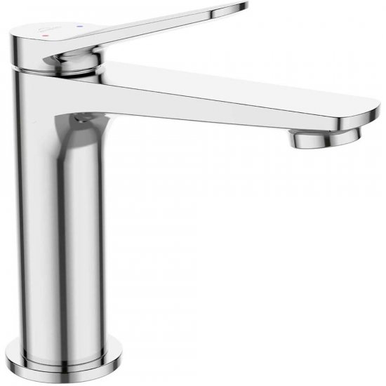 INVENA Bateria umywalkowa stojąca ALONIA z korkiem click-clack chrom BU-70-001-V