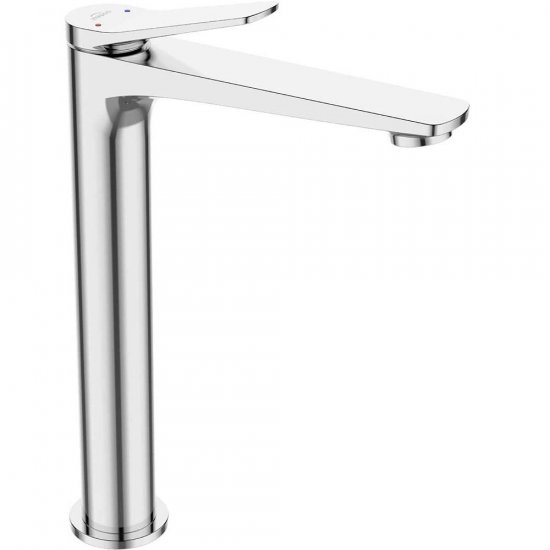 INVENA Bateria umywalkowa stojąca ALONIA wysoka z korkiem click-clack chrom BU-70-W01-V