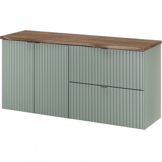 COMAD Zestaw mebli LINE REED GREEN 2 szafki z blatem NATURE CASELLA 120 cm