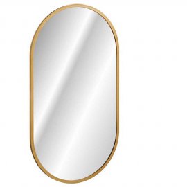 COMAD Lustro LED APOLLO złote 90x50 cm