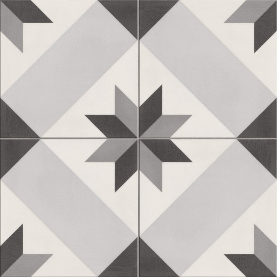 Gres szkliwiony dekor MARRAKESH mix 1 grey mat 18,6x18,6 Golden Tile gat. I
