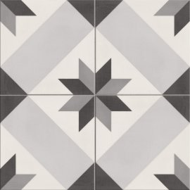Gres szkliwiony dekor MARRAKESH mix 1 grey mat 18,6x18,6 Golden Tile gat. I