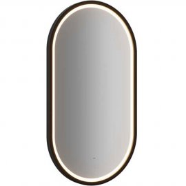 COMAD Lustro LED APOLLO 2 czarne 90x50 cm