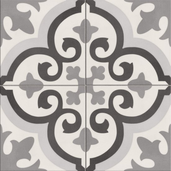 Gres szkliwiony dekor MARRAKESH mix 3 grey mat 18,6x18,6 Golden Tile gat. I
