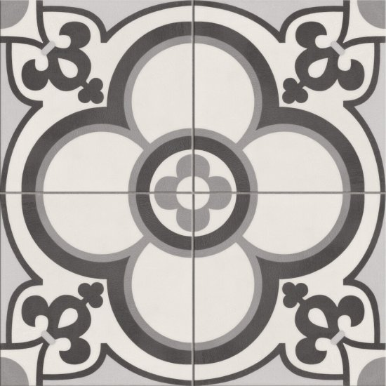 Gres szkliwiony dekor MARRAKESH mix 4 grey mat 18,6x18,6 Golden Tile gat. I