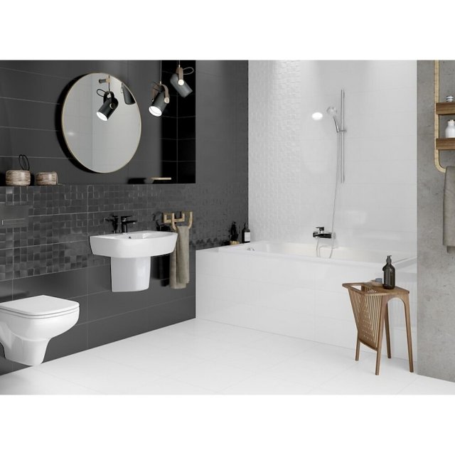 Płytka ścienna BIANCA white glossy 19,8x59,8 gat. I