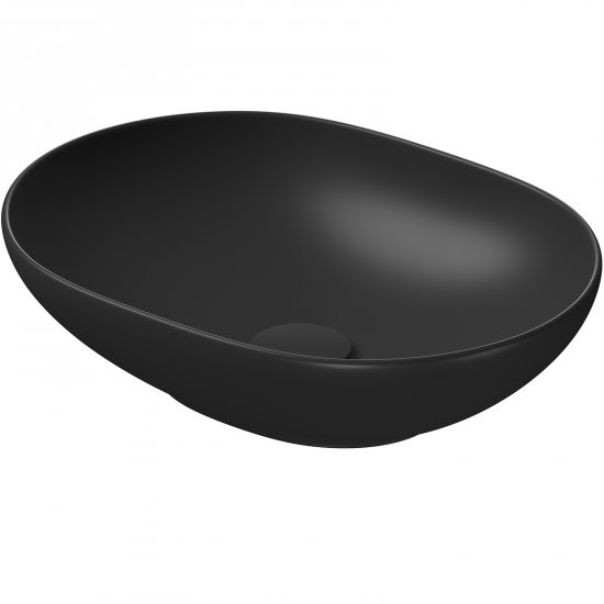 Umywalka nablatowa MALIKA 40 nieregularna antracyt K711-020