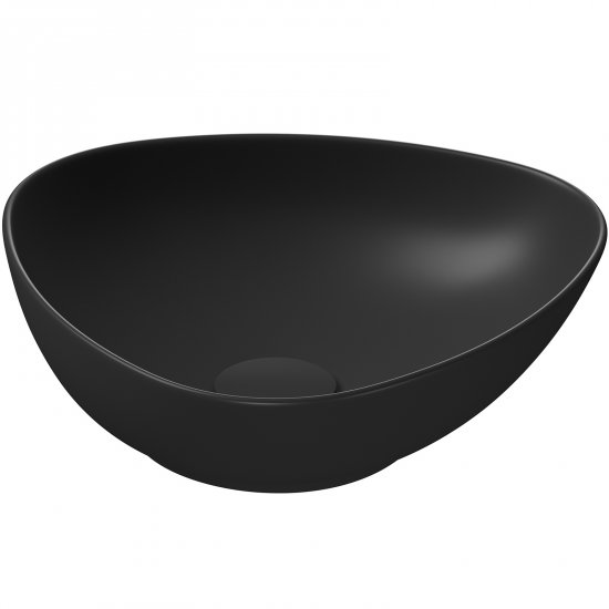 Umywalka nablatowa MALIKA 50 owalna antracyt K711-021