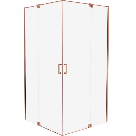 Kabina prysznicowa prostokątna ALLURIA 2D COPPER BRUSHED 80x90x200 TER-0211