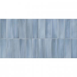 Gres szkliwiony hiszpański Gayafores DECO ALLURE BLUE błyszczący 32x62,5 gat. I