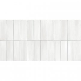 Gres szkliwiony hiszpański Gayafores DECO ALLURE WHITE błyszczący 32x62,5 gat. I