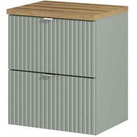 COMAD Szafka podumywalkowa LINE REED GREEN z blatem WOTAN 50 cm