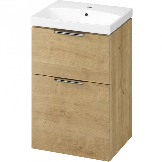 CERSANIT Szafka z umywalką CITY 50 DSM dąb S4004-133