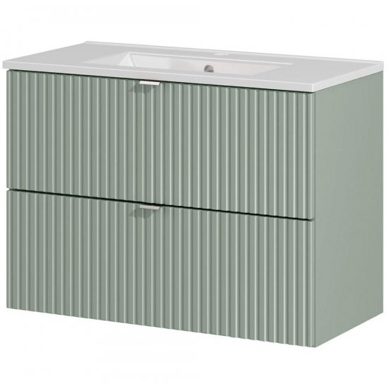 COMAD Szafka LINE REED GREEN z umywalką meblową DANCE 80 cm