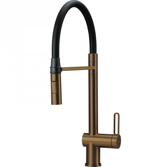 DEANTE Bateria kuchenna stojąca MAGNETIC z elastyczną wylewką brąz szczotkowany BRM_C72M