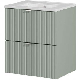 COMAD Szafka LINE REED GREEN z umywalką meblową DANCE 50 cm