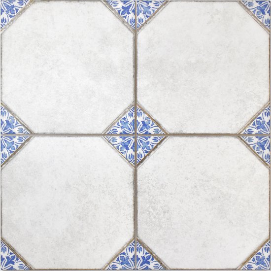 Gres szkliwiony hiszpański Realonda LEEDS BLUE mat 33x33 gat. I